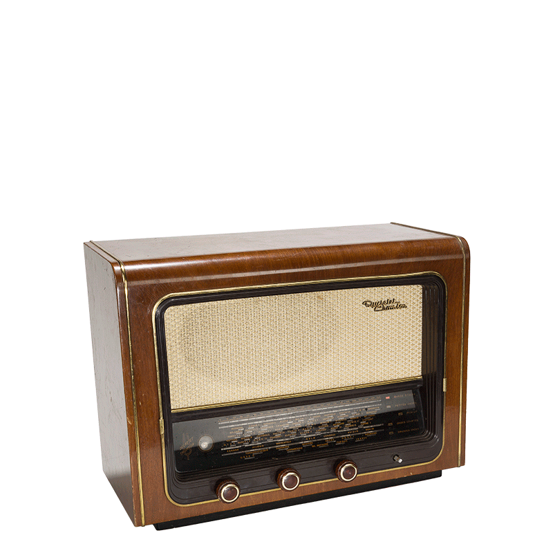Alquiler Radio madera retro vintage– Options Alquiler - Options