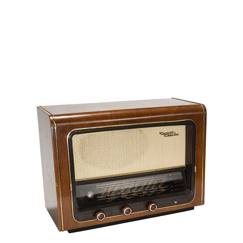 Alquiler Radio madera retro vintage– Options Alquiler - Options