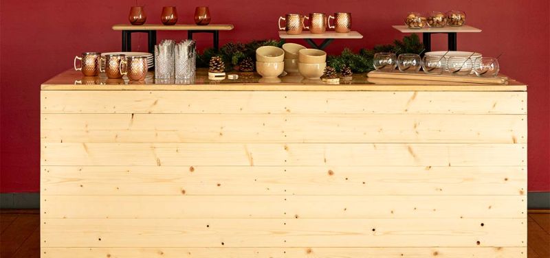 Alquiler Caja de madera Vintage– Options Alquiler - Options